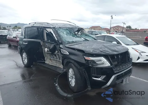 2021 Nissan Armada Sv 4Wd из США, поврежденный, VIN JN8AY2AD5M9662317
